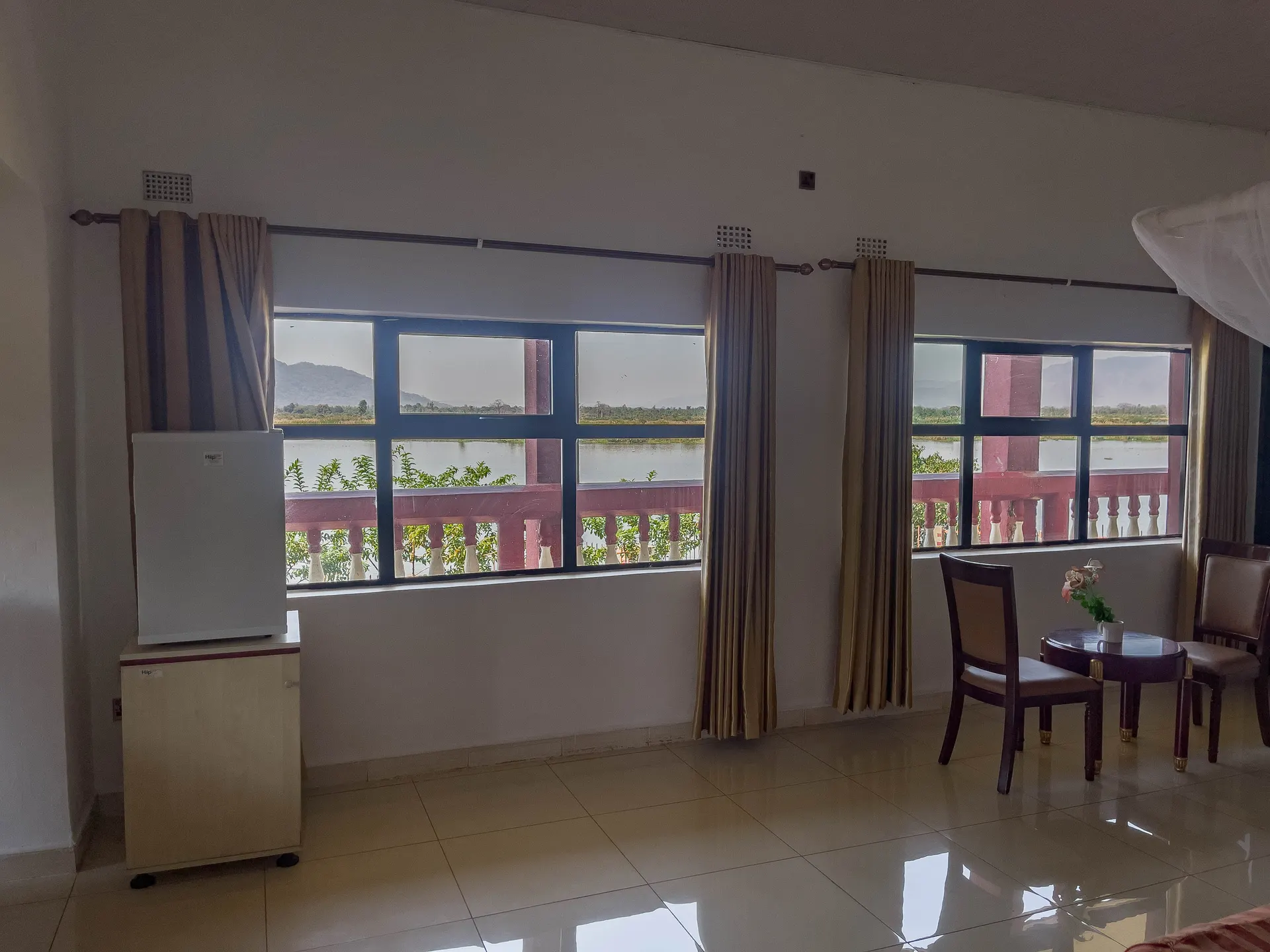 view of the river from the bedroom
