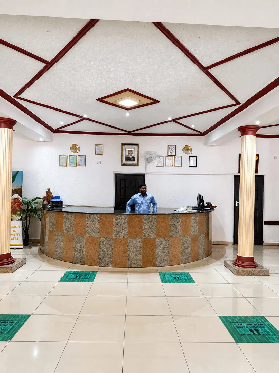 inside view of reception